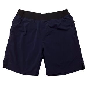 Fabletics The Franchise Shorts Mens Size 2XL Running Performance Lined Blue